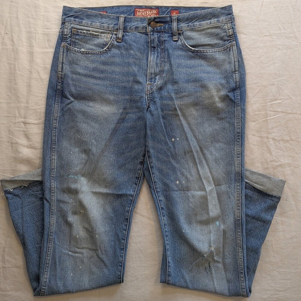 Lucky Brand Men's 121 Slim PaintJeans